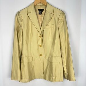 BCBGMaxAzria Cream Silk Blazer